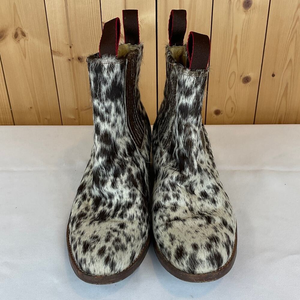 Men's Spotted Haircalf Chelsea Boots - Brown/Black/White